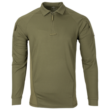 Рубашка олива боевая xs shirt s range polo helikon-tex green adaptive