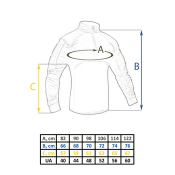 Тактическая боевая рубашка Tailor UBACS MM-14 (пиксель ЗСУ) 54