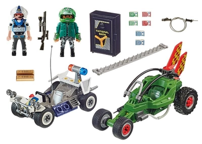 Ігровий набір Playmobil Погоня на поліцейському картингу 125 деталей (70577)