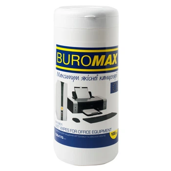 Чистящие салфетки для оргтехники BuroMax 100 шт (BM.0801)
