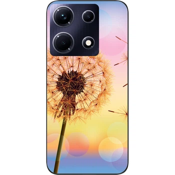 Силиконовый чехол SMTT для Infinix Note 30 4G (X6833B) с картинкой Одуванчик