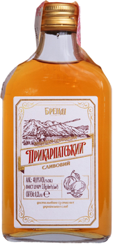 Бренді Прикарпатський плодовий ординарний Сливовий 0.2 л 40% (4820094252095)