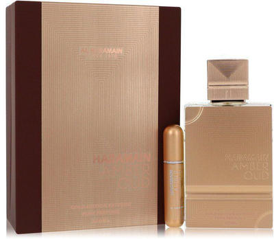 Zestaw prezentowy unisex Al Haramain Perfumes Amber Oud Gold Edition Extreme Pure Woda perfumowana 200 ml + Woda perfumowana 10 ml (6291106813074)