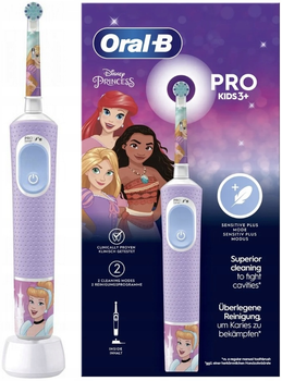 Электрическая зубная щетка Oral-B Vitality Pro Kids 3+ Princess (8006540772669)
