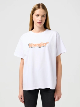 Koszulka damska bawełniana Wrangler 112350634 XS Biała (5401019851006)