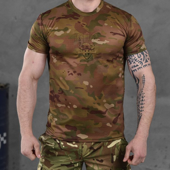 Потоотводящая мужская футболка Punishment с принтом "Герб" мультикам размер 2XL