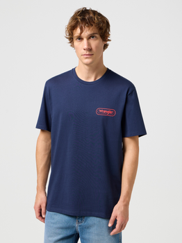 Męska koszulka Wrangler 112351389 L Ciemnoniebieska (5401019940014)