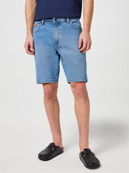 Krótkie spodenki męskie jeansowe Wrangler 112350659 31 Niebieskie (5401019856025)