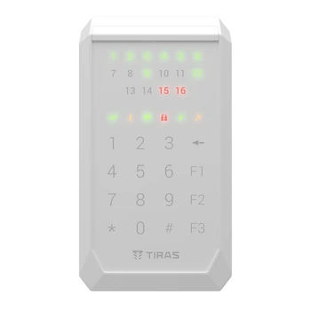 Кодова клавіатура Тірас K-PAD16 white для управління охоронною системою Orion NOVA II