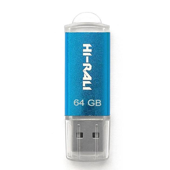 Флеш пам'ять 64Gb Hi-Rali 2.0 Rocket синій