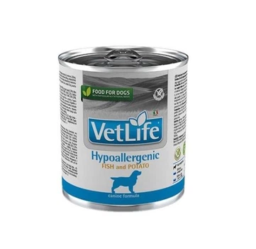 Вологий лікувальний корм для собак Farmina Vet Life Hypoallergenic Fish & Potato при харчовій алергії 300 г (8606014102819)