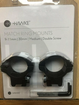Кільця Hawke Match Mounts 30 СЕРЕДНІ на 11 мм