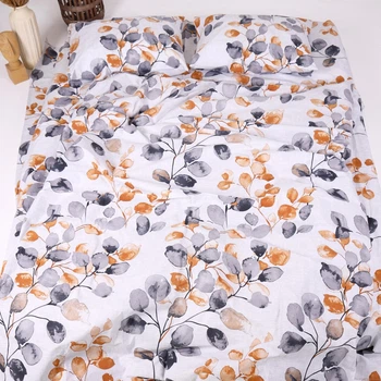 Комплект постельного белья Бязь Autumn flowers 200х220 см Белый