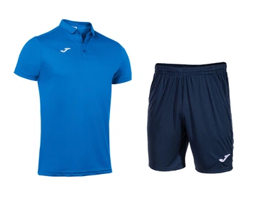 Комплект Joma Hobby (поло+шорты) 100437.700+100438.331 - S - Синій - темно/синій