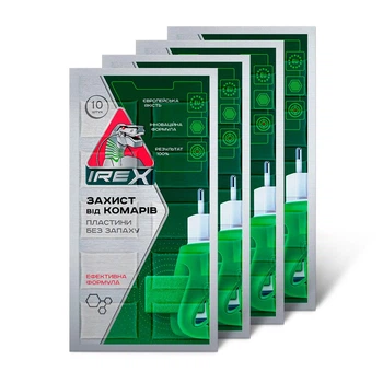 Пластины от комаров iRex (сет 4 шт по 10)