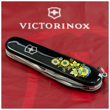 Ніж Victorinox Spartan Ukraine Black "Квіти" (1.3603.3_T1050u). 296326