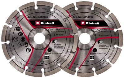 Einhell Диски для бороздоділа 125х22.2мм, 2шт
