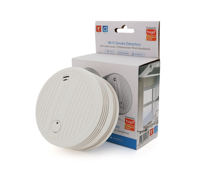 Автономний WiFi датчик диму з сиреною YOSO Dsmoke WIFI-01 TUYA живлення Крона1 шт.