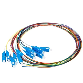 Набір кольорових пігтейлів SC-UPC SM 1.5 м, Easy strip, для 12 волокон
