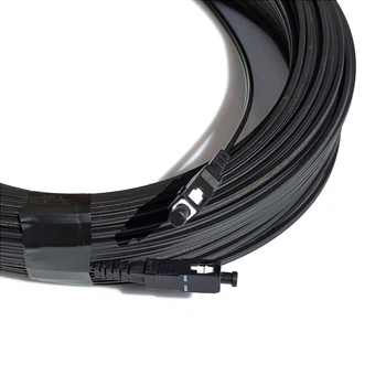 Патчкорд SC-UPC-SC-UPC SM, FTTH плоский, зовнішнього виконання 250 м, Simplex