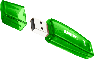 Флеш пам'ять USB Emtec C410 64GB USB 2.0 Green (ECMMD64G2C410)