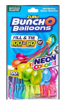 Zestaw bomb wodnych Zuru Bunch-o-Balloons neon splash 100 szt (193052032829)