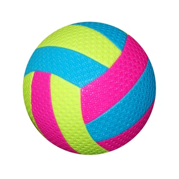 Мяч волейбольный для досуга RollerUA №5 Pink/Blue/Yellow 15131032