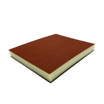 Абразивная губка двусторонняя Flexifoam Red Soft Pad CAO 120x98x13мм P150