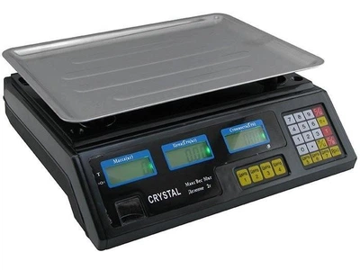 Весы торговые электронные PRO 50 кг Crystal CT-500 TMK