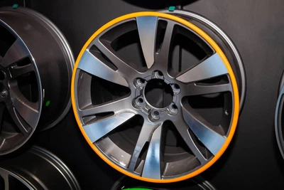 Флиппер автомобильный для защити дисков колес GLZ Motors R16 оранжевый GILZASH144