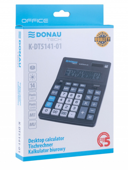 Канцелярський калькулятор Donau Tech Office 14-розрядний дисплей (K-DT5141-01)