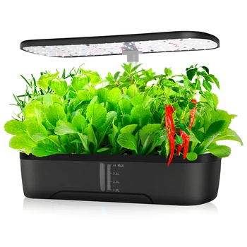 Гидропонная установка BauTech Smart с LED подсветкой набор для выращивания трав Черный (1013-862-00)