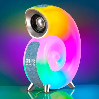 Нічник RGB BauTech Bluetooth колонка з будильником Черепашка Білий (1013-839-00)