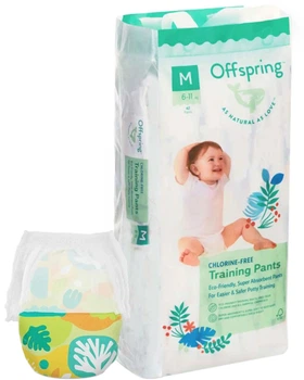 Подгузники-трусики Offspring Forestia размер M 6-11 кг 42 шт (9355465009084)