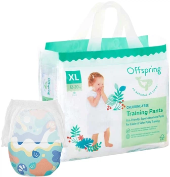 Подгузники-трусики Offspring Aquatic размер XL 12-20 кг 30 шт (9355465009060)