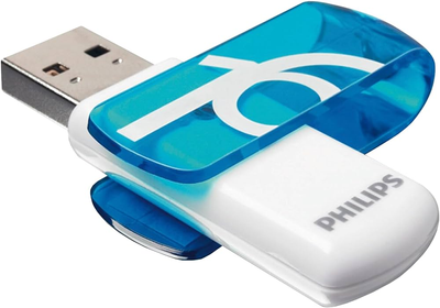 Pendrive Philips Vivid Edition 16GB USB 2.0 Blue (FM16FD05B/00)
