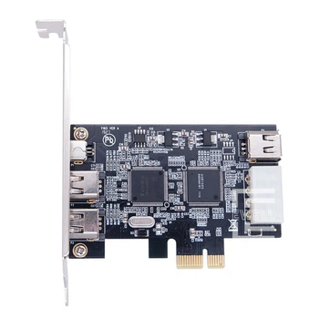 Контроллер Ewell PCI-E to IEEE1394 (2x6pin ext., 1x4pin ext., 1x6pin int., Molex) Texas Instrument (EW036)