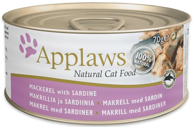 Вологий корм для котів Applaws Wet Cat Food Makrel and Sardin 70 г (5060333433451)