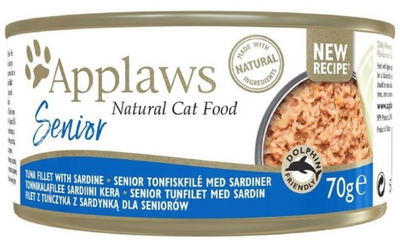 Вологий корм для котів Applaws Wet Cat Food Senior tuna sardines 70 г (5060708560836)
