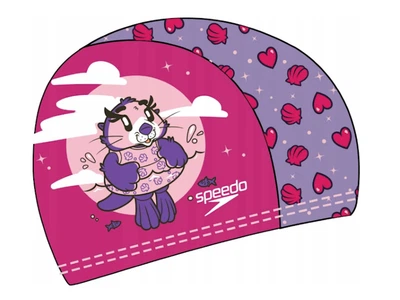 Шапка для плавания Speedo PRINTED POLYESTER CAP IU розовый, фиолетовый Дит OSFM