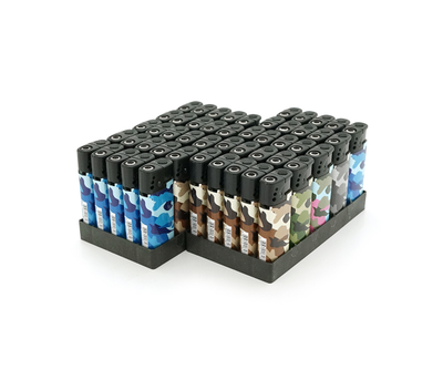 Запальничка турбо BOSSJAZZ BJ-1309+фонарик, упаковка 50шт, ціна за упаковку, Black