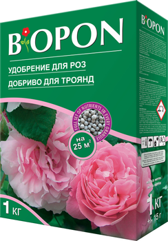 Добриво гранульоване BIOPON для троянд 1 кг (5904517027336)