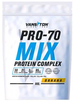 Протеїн Vansiton Protein Pro-70 порошок 900 г Banana (4820106591617)
