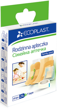 Набір пластирів Nordeplast медичних «Сімейна аптечка» 25 шт. (4751028534423)