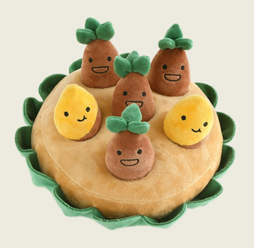 Мягкая игрушка для нюханья и игры в прятки для собак Sweet Potato Hide and Seek Plush Dog Toy