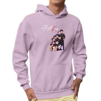 Худі чоловіче JHK "Stray Kids mult" XL Рожевий (MD-26-5158-21-24)