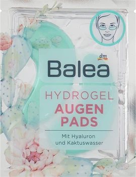 Гидрогелевые патчи для глаз - Balea Hudrogel And Cactus Water Eyes Pads 2шт (2шт) (1124426-1500930-2)