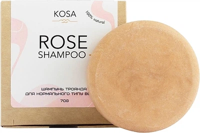 Твердый шампунь для всех типов волос "Роза" - Kosa Rose Shampoo 70g (1276721-194353)