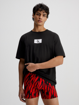 Футболка бавовняна довга чоловіча Calvin Klein Underwear 000NM2399E-UB1 S Чорна (8720107557307)