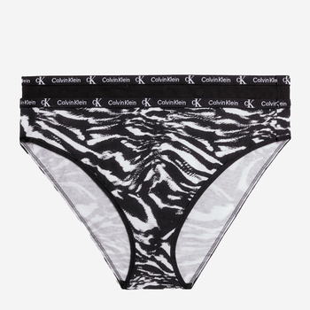 Набір трусиків сліпів жіночих бавовняних Calvin Klein Underwear 000QD3991E-BIK XS 2 шт Чорний/Різнокольоровий (8720107317550)